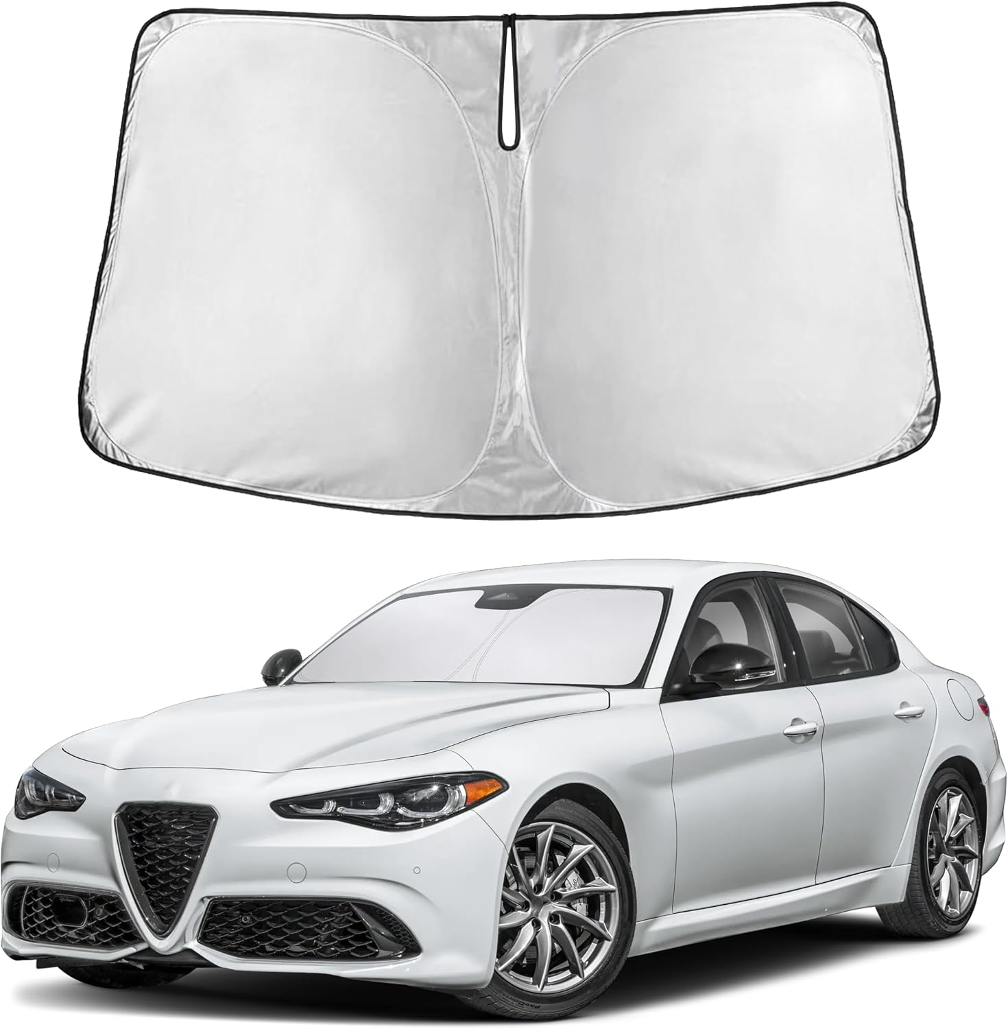EcoNour Windshield Sunshade Compatible for Alfa Romeo Giulia 2016-2026