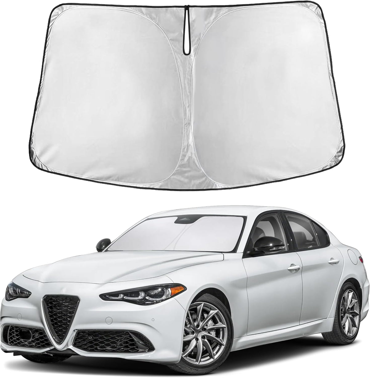 EcoNour Windshield Sunshade Compatible for Alfa Romeo Giulia 2016-2026
