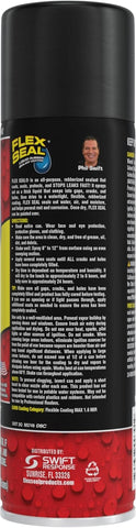 Flex Seal Spray Rubber Sealant Coating, Waterproof, Black, 14 oz, 1-Pack