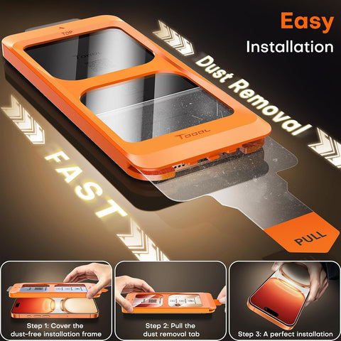 TOCOL for iPhone 17 Pro Max Screen Protector, Clear