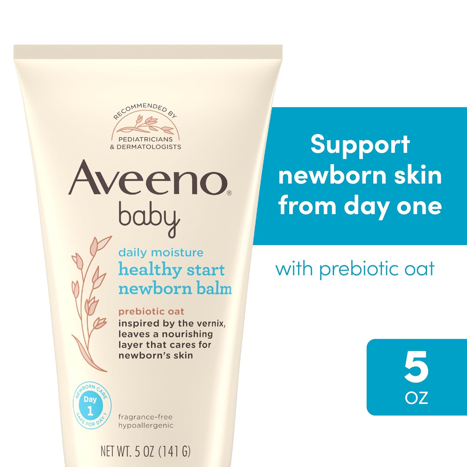 Aveeno Baby Healthy Start Newborn Balm, Fragrance-Free, 5 oz