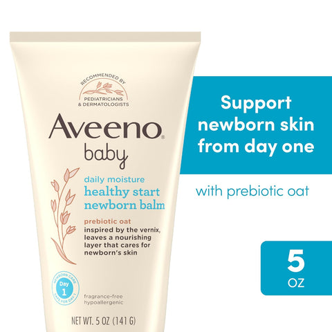 Aveeno Baby Healthy Start Newborn Balm, Fragrance-Free, 5 oz