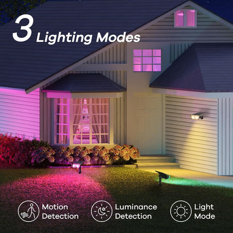 Linkind Smart Solar Lights SL5 with Motion Sensor, Halloween Lights Outdoor