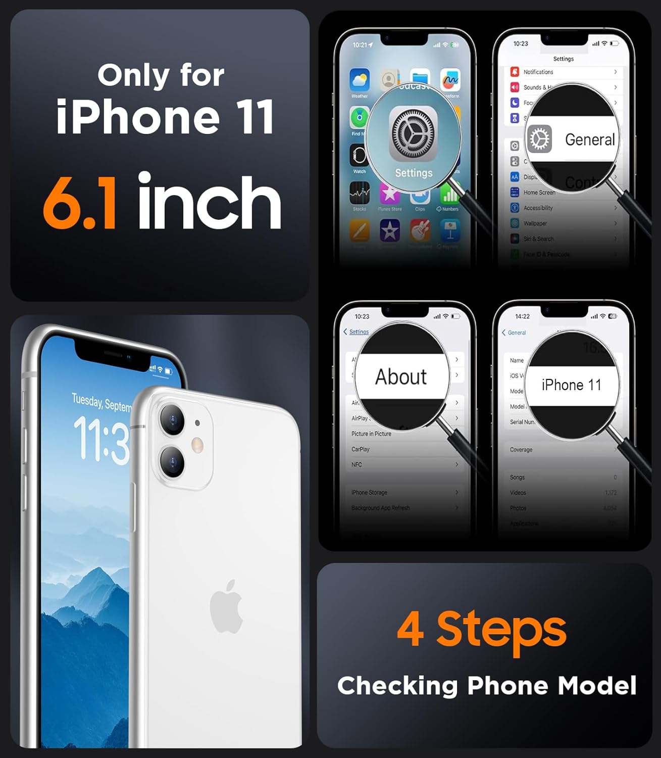 SPIDERCASE Magnetic for iPhone 11 Phone Case,Blue Green