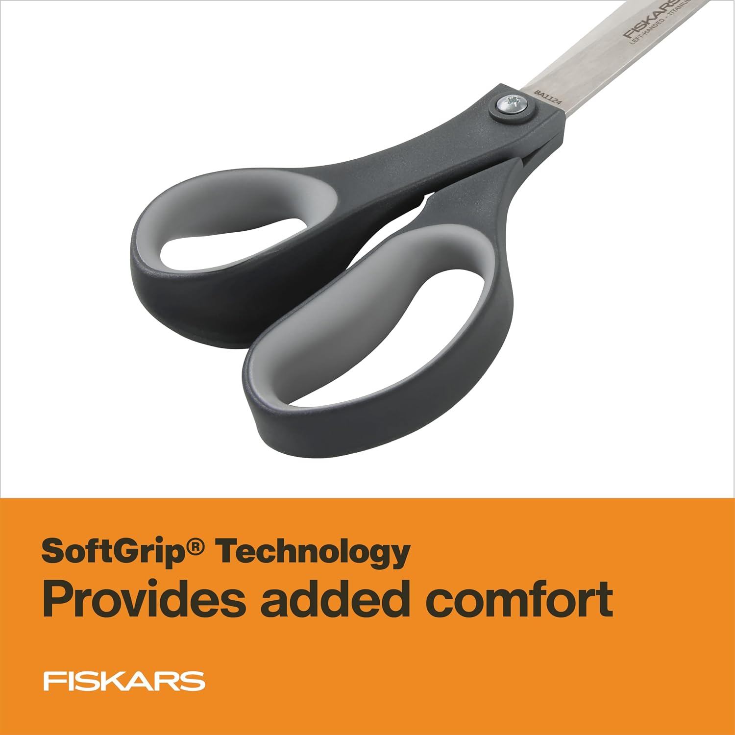 Fiskars 8" Left-Handed Titanium All Purpose Scissors for Office