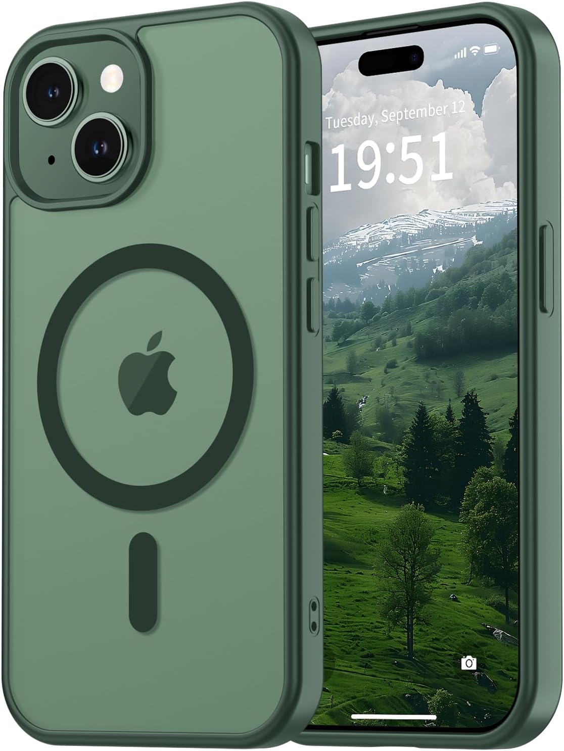 vnnink for iPhone 14 Plus Case/iPhone 15 Plus Case Forest Green