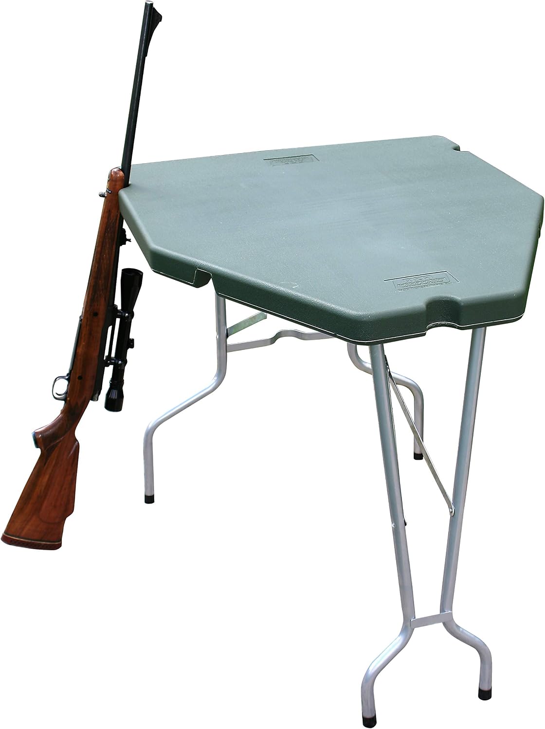 MTM PST-11 Predator Shooting Table, Portable Benchrest, Durable Molded Design, Shooting Platform, Target Shooting & Range Accessory, Green