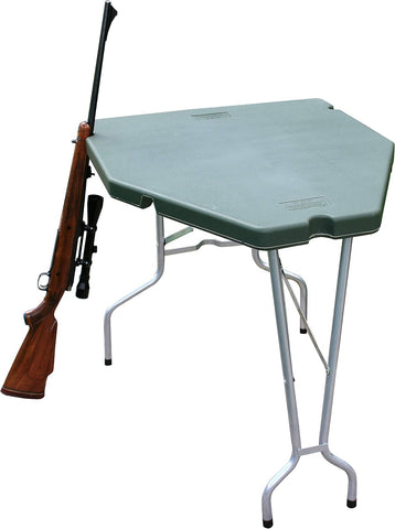 MTM PST-11 Predator Shooting Table, Portable Benchrest, Durable Molded Design, Shooting Platform, Target Shooting & Range Accessory, Green