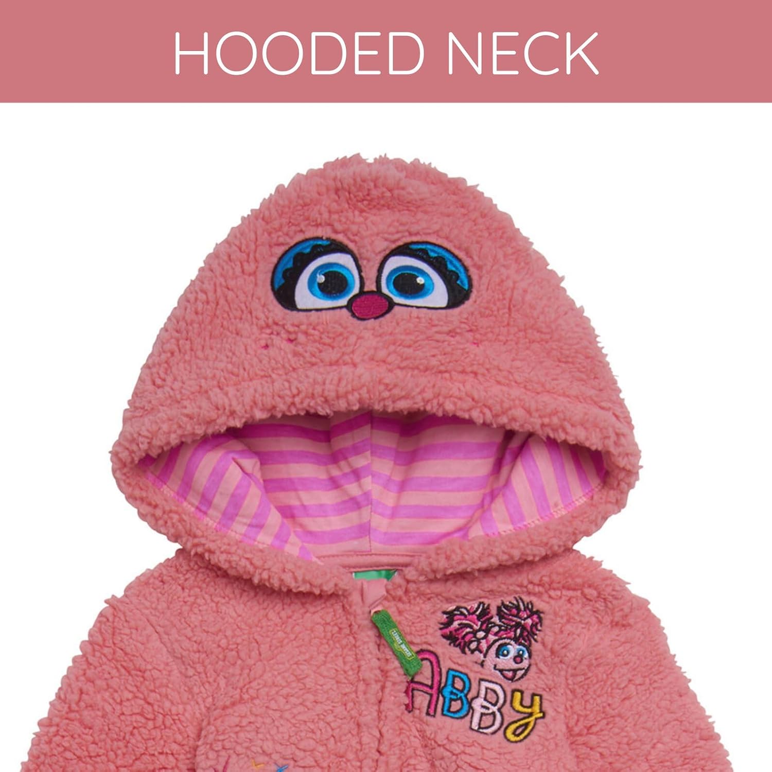 Sesame Street Cozy Sherpa Zip Up Cosplay Costume Coverall Newborn to Toddler Sizes (Newborn - 4T)