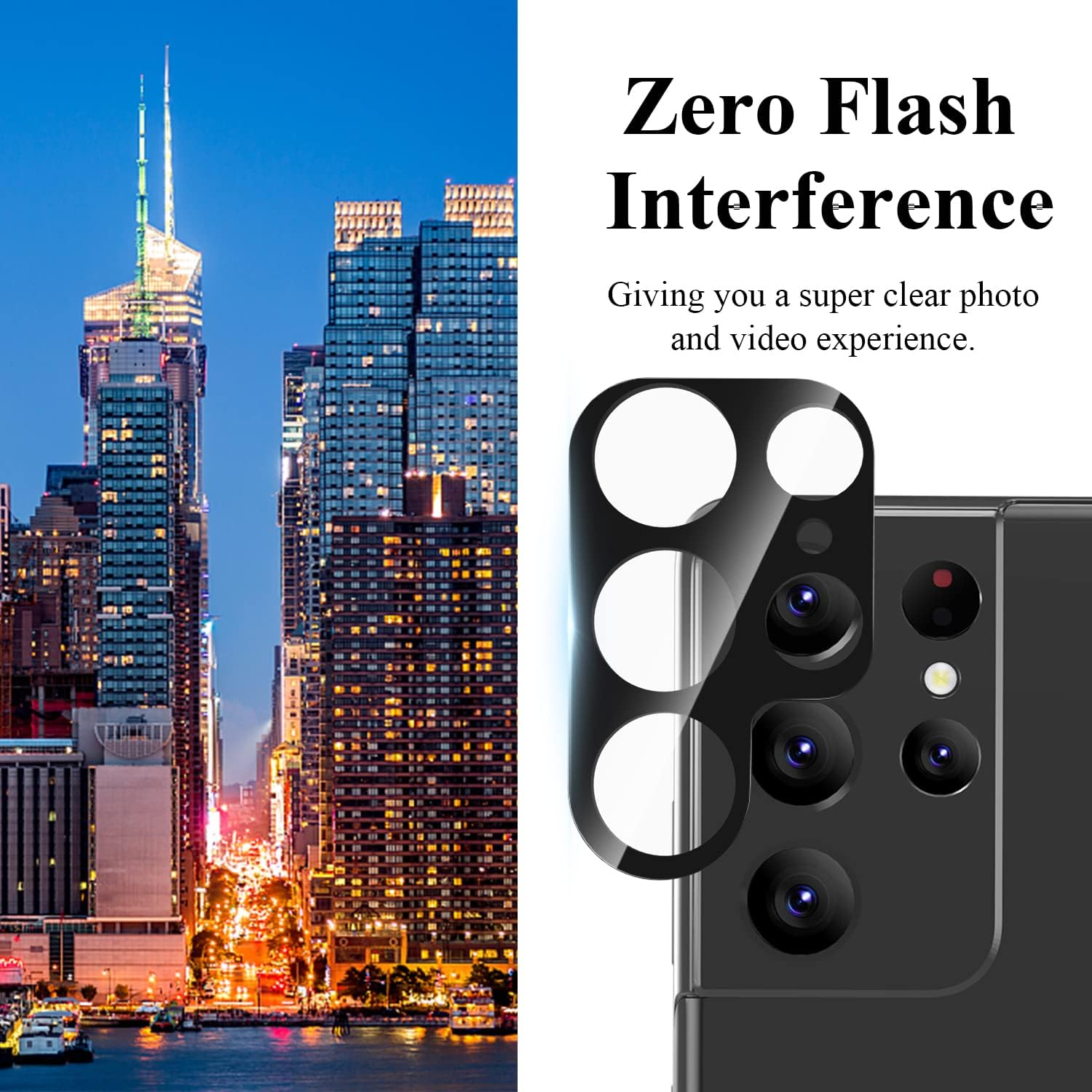 4 Pack Camera Lens Protector Compatible with Samsung Galaxy S22 Ultra
