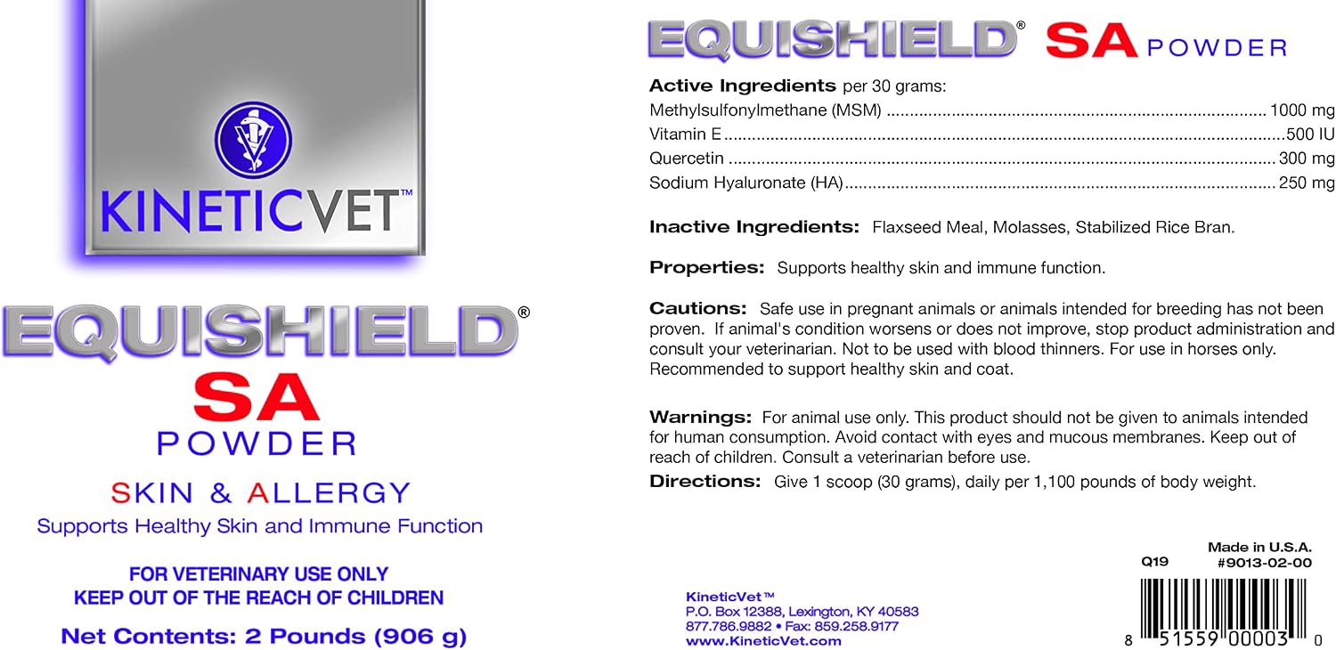 KineticVet EquiShield SA (Skin & Allergy) Powder, 2 lb.