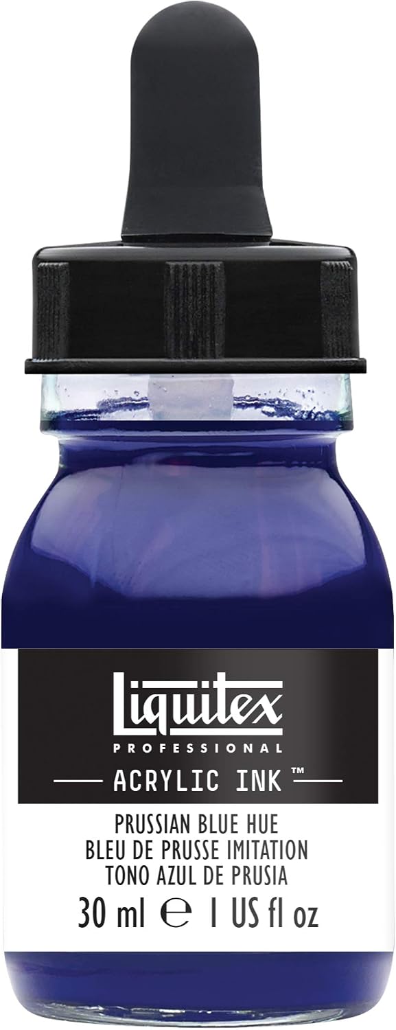 Liquitex Professional Acrylic Ink, 1-oz Jar, Prussian Blue Hue
