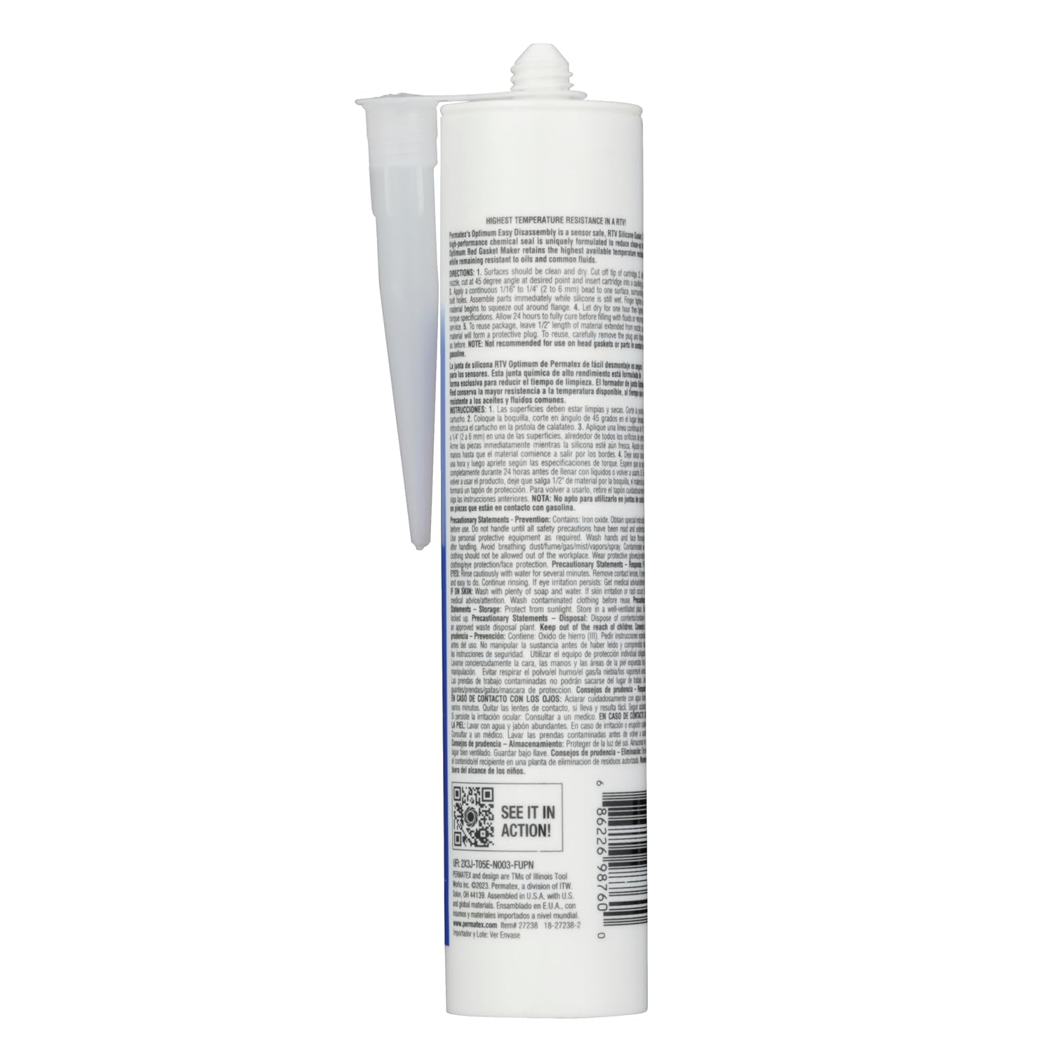 Permatex Optimum Red High Temperature Gasket Maker 13 oz