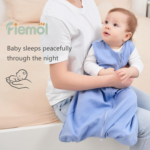 Baby Sleep Sack 0-6 Months 0.5 Tog Soft Sleeping Bag 100% Cotton
