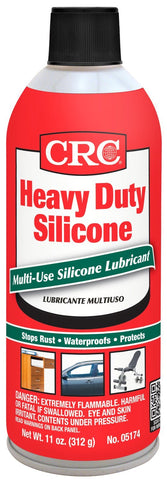 CRC Heavy Duty Silicone Lubricant, 11 Wt Oz, Clear Colorless Liquid