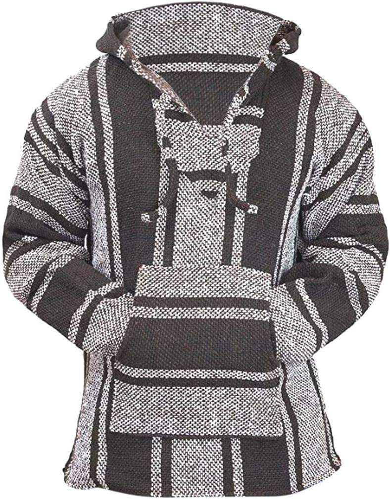 Classic Mexican Baja Hoodie Sweater Pullover