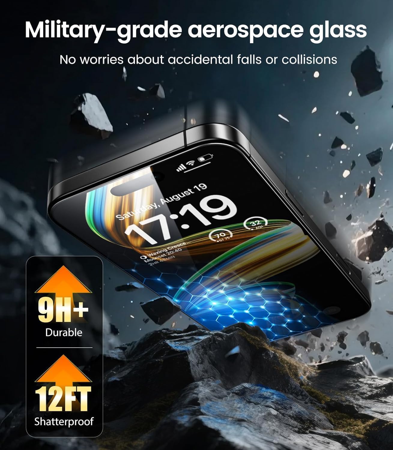 EZ-GLAZ-4 Pack for iPhone 17 Pro Max Screen Protector (6.9") HD Clear