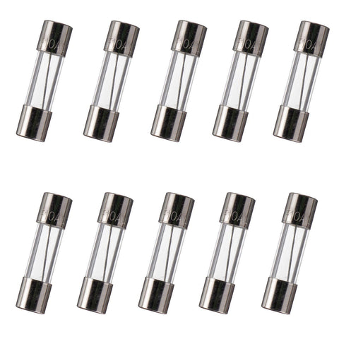 BOJACK 5x20 mm 10 A 10 amp 125 V 125 Volt 0.2x0.78 Inch F10AL125V Fast-Blow Glass Fuses (Pack of 10)