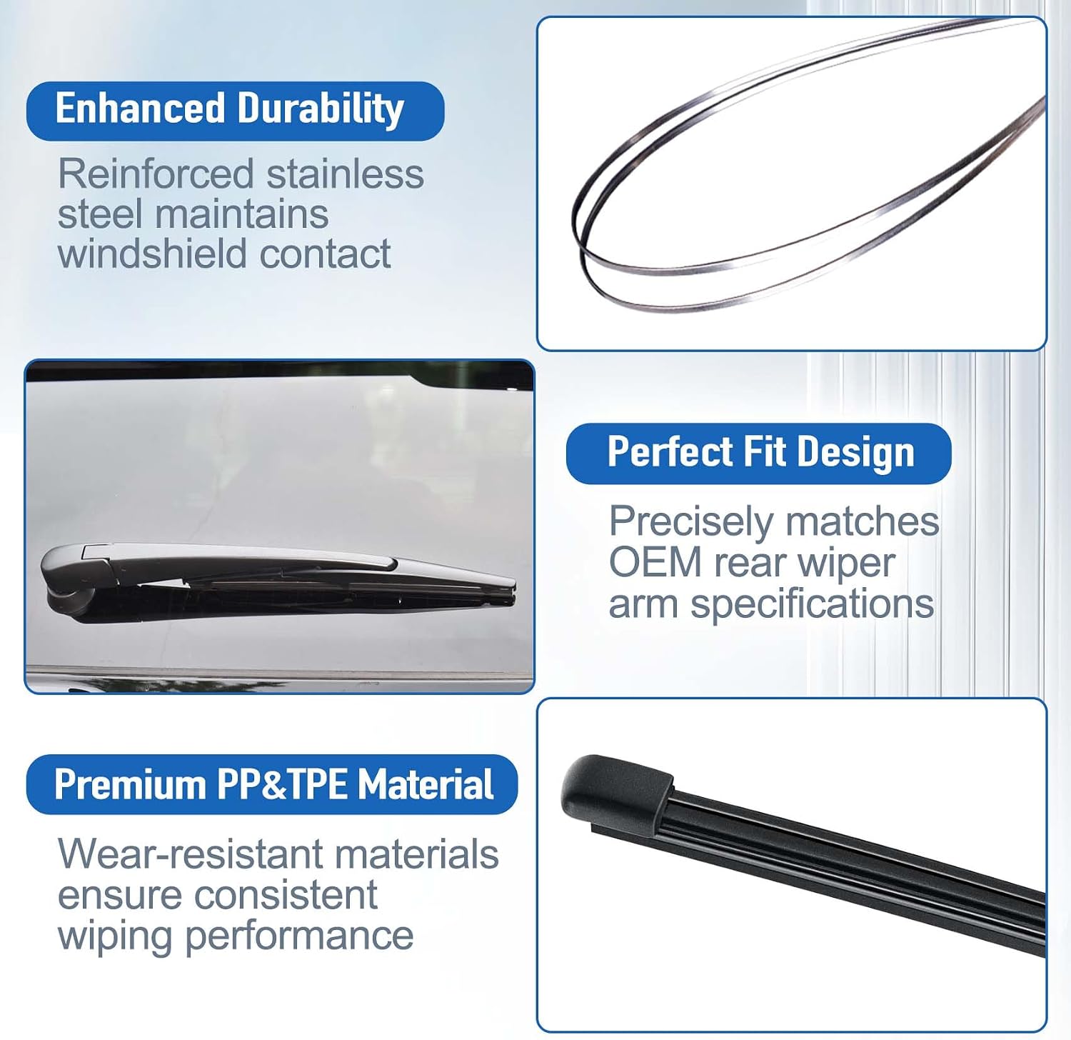 AJK 14 Inch Rear Wiper blade for Hyundai Tucson 2016-2021