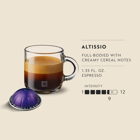 Nespresso Vertuo, Altissio, Medium Roast, 50-Count Espresso Coffee Pods | Capsules Pack of 1