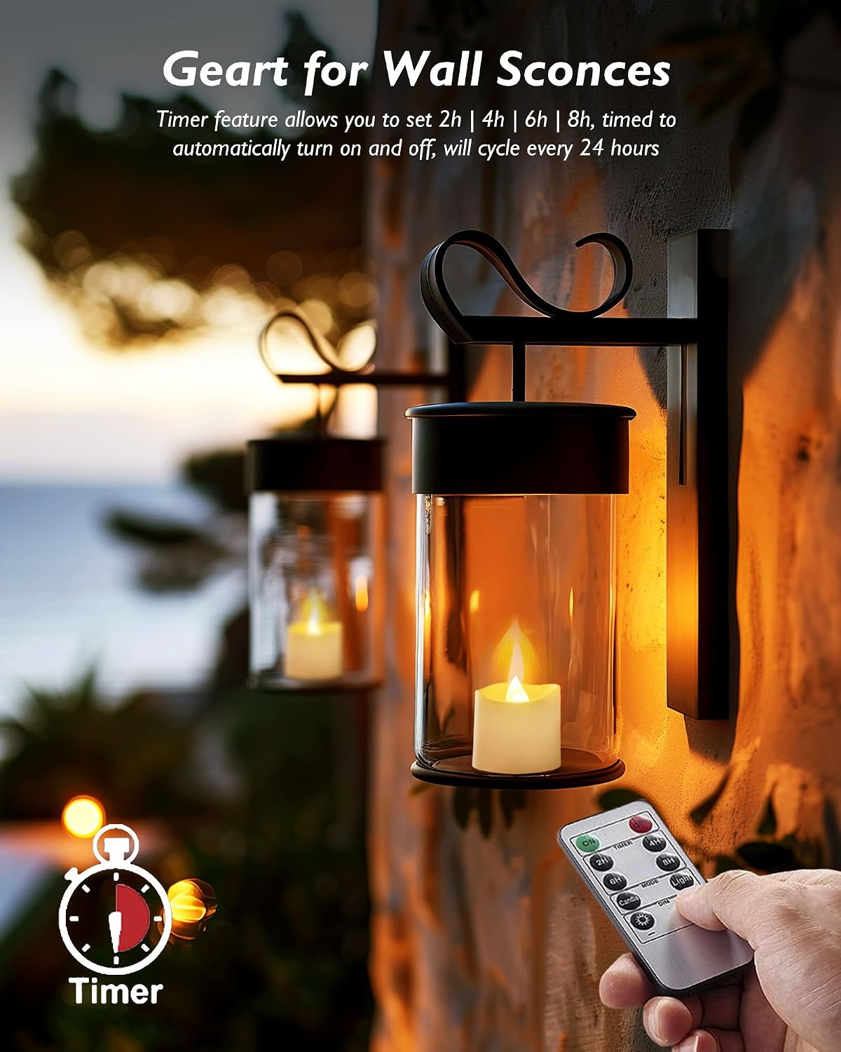 Homemory White Flameless LED Votive Tealight Candles & Timer Remote, 12Pack