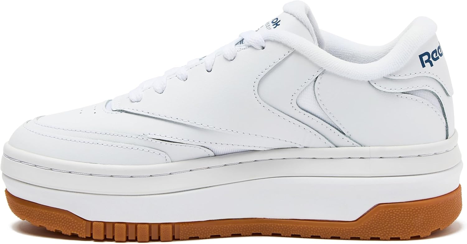 Reebok Club C Extra Platform Sneakers for Women - White Casual Tennis Women's Fashion Sneakers - Womens Shoes Size 5 to 11
