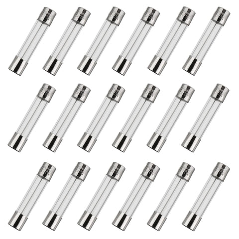 BOJACK 6x30mm 15 A 15 amp 250 V 0.24x1.18 Inch Volt F15AL250V Fast-Blow Glass Fuses(Pack of 18)