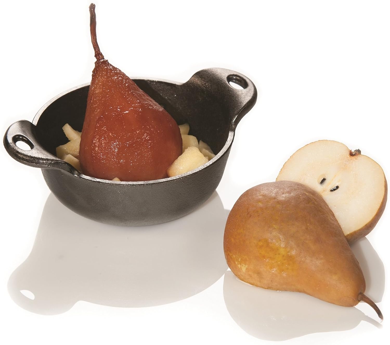 Lodge HMSB Heat Enhanced and Seasoned Cast Iron Mini Serving Bowl, 12-Ounce