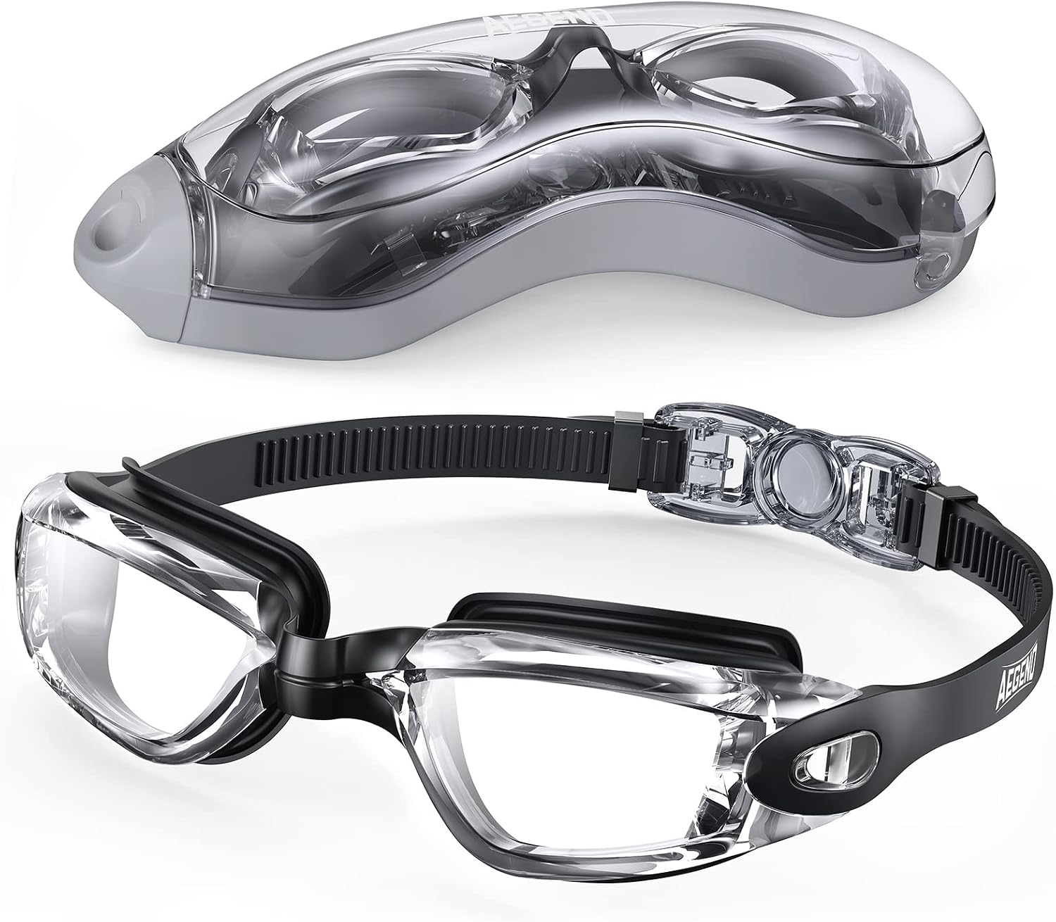 Aegend Swim Goggles, Swimming Goggles No Leaking Full Protect Adult Youth