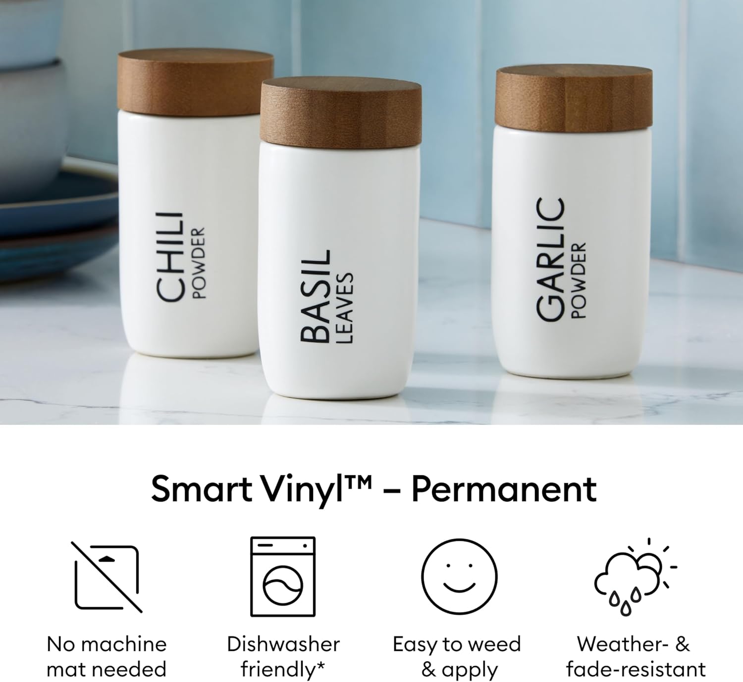 Cricut Smart Permanent Vinyl, White (13in x 5ft)
