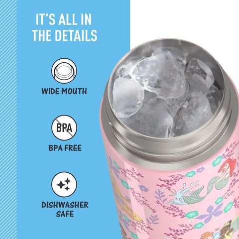 THERMOS FUNTAINER Water Bottle with Spout, 16oz, Princess