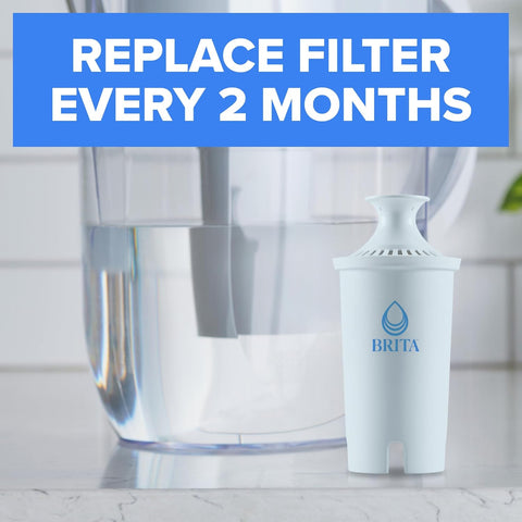 Brita Plus Replacement Water Filter, For Pitchers and Dispensers, 4 Pack