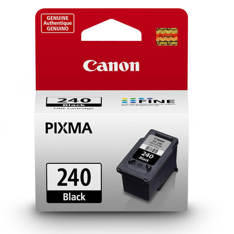 Canon PG-240 Genuine Black Ink Cartridge, Compatible with MG2120/3120/4120, MX512/432/472/372/392/522/532/452, MG2220/3220/4220/3520/3620, TS5120