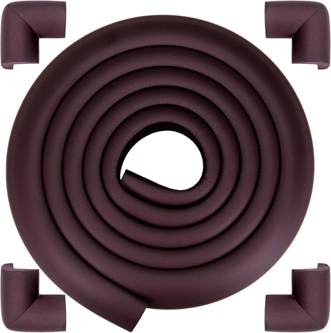 Corner Protector Baby, Baby Proofing Edge Corner Protector, Soft Foam Brown