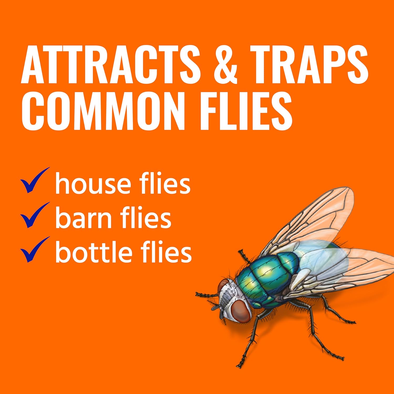 TERRO Fly Magnet Trap, Reusable Poison-Free Outdoor Fly Catcher with Bait