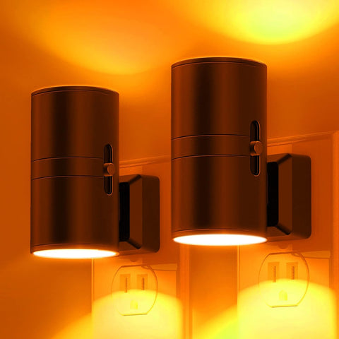 L LOHAS LED Night Light, Amber Nightlight,Dimmable Night Light,Light Sensor