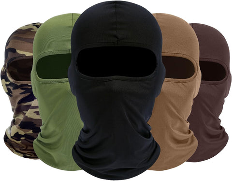ROXUN Balaclava Ski Mask, 5 Pack Neck Gaiter Motorcycle Summer Cooling