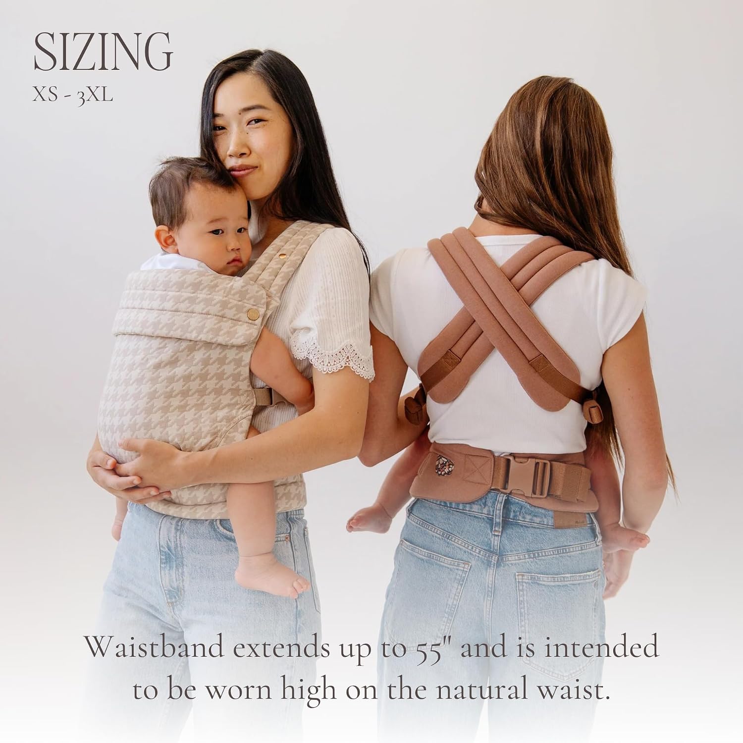 Mabē Monarch Ergonomic Baby Carrier – Premium Cotton Soft Structured Newborn to Toddler Carrier with Hip-Healthy Design, 3 Carry Positions (9-46 lbs), Lightweight & Breathable, (Ebony)