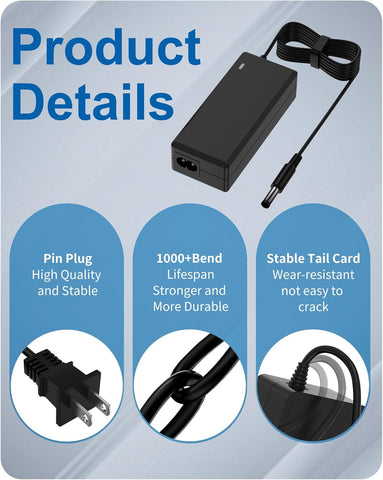 for Samsung Monitor Power Cord DC 14V 4A for Samsung SyncMaster 32” 27" 24" 22" 23" 20" 19" 18" 17" 15” Screen LED LCD TFT Monitor TV Power Supply Cord