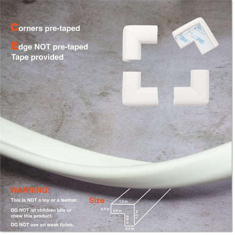 Roving Cove Baby Proof Edge Corner Protector, Large15ft Edge 4 Corners