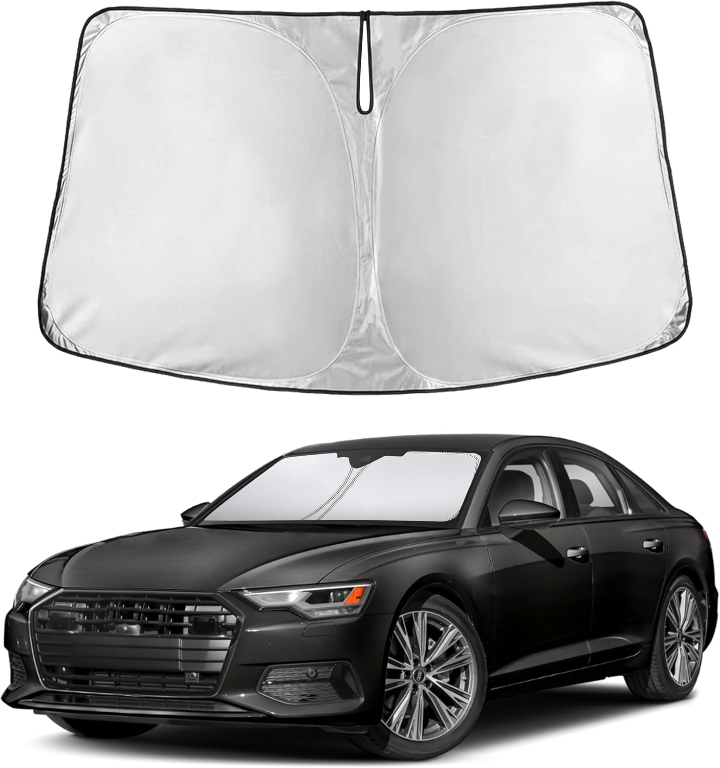 EcoNour Windshield Sunshade Compatible for Audi A6 2019-2023 2024 2025