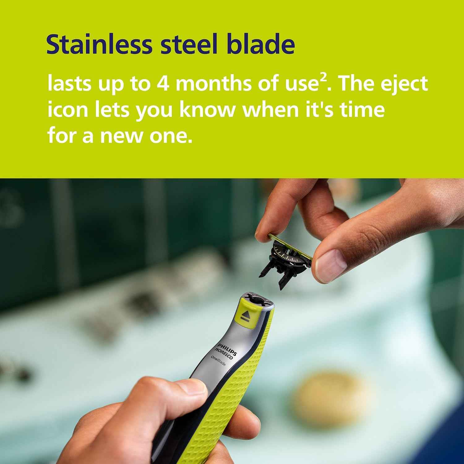 Philips Norelco OneBlade 360 Hybrid Face + Body Trimmer and Shaver | 360 Blade Technology, 100% Showerproof, Stainless Steel Blade Lasts up to 4 months, Body Kit, 60-Min Runtime, QP2834/70