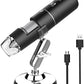 Wireless Digital Microscope Handheld USB HD Inspection Camera 50x-1000x Magnification with Stand Compatible with iPhone, iPad, Samsung Galaxy, Android, Mac, Windows Computer