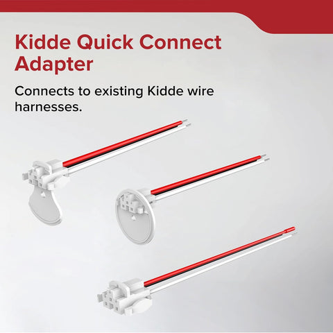Kidde Quick Connect Smoke Detector Adapter Plug, Smoke Alarm Wiring Harness, Compatible with Kidde Hardwired Smoke, Carbon Monoxide, & Combination Smoke & Carbon Monoxide Detectors