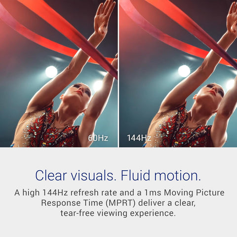 Dell 24 Monitor - SE2426H - 23.8-inch FHD (1920x1080) 144Hz 1ms Display, in-Plane Switching (IPS) Technology, AMD FreeSync™, TÜV 3-Star 2X HDMI, Tilt