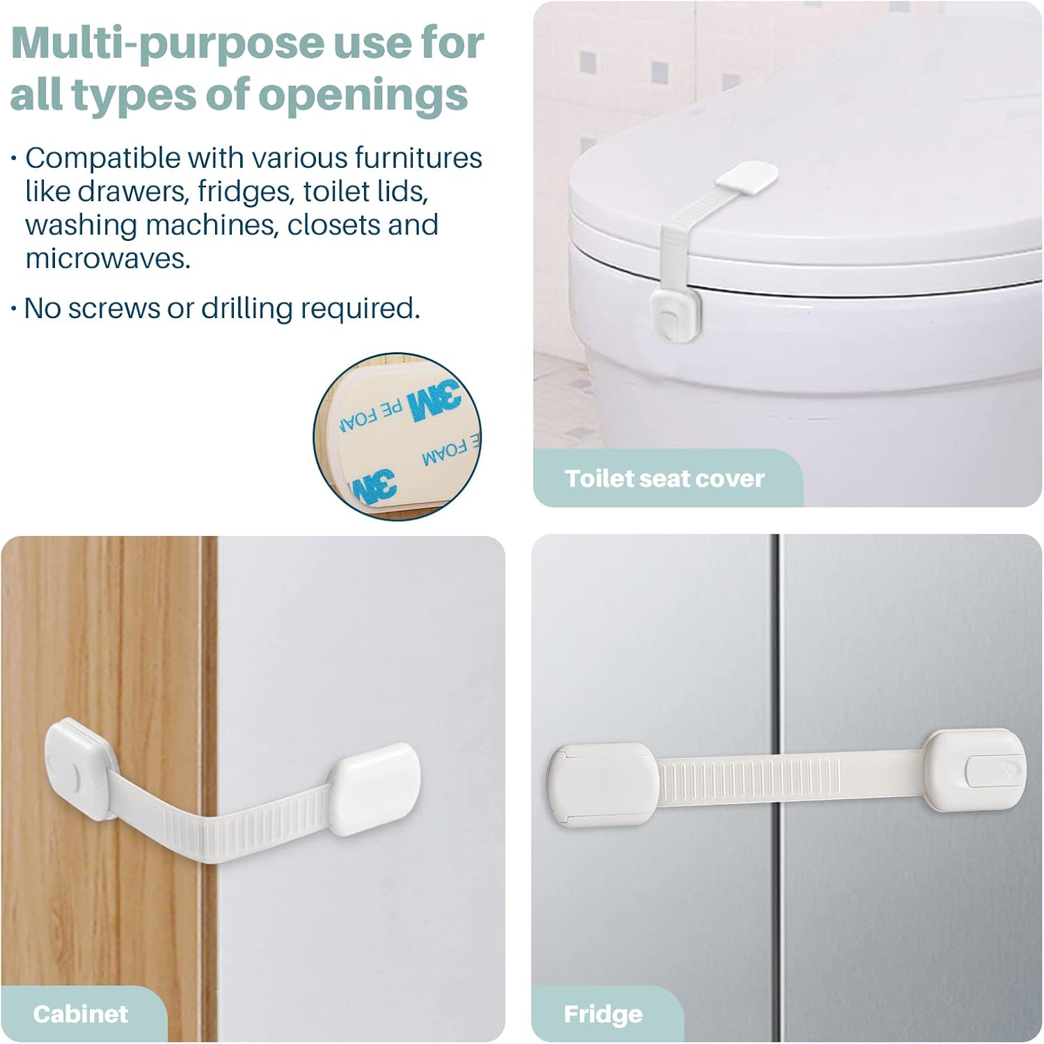 Inaya Deluxe Baby Proofing Kit 50pc, Upgraded Version Baby Safety Products