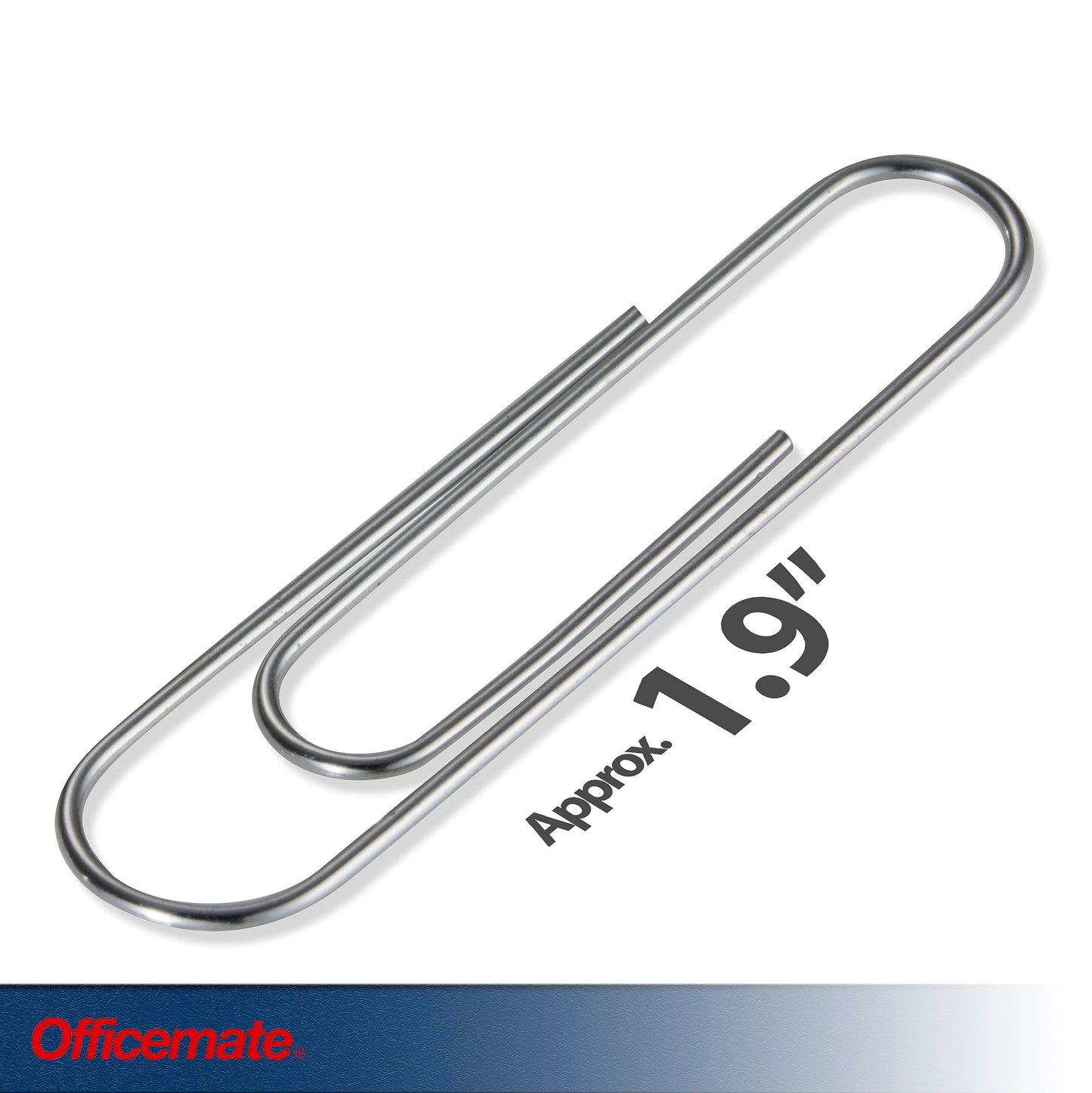 Officemate Giant Paper Clips, Pack of 10 Boxes of 100 Clips Each (1,000 Clips Total) (99914)