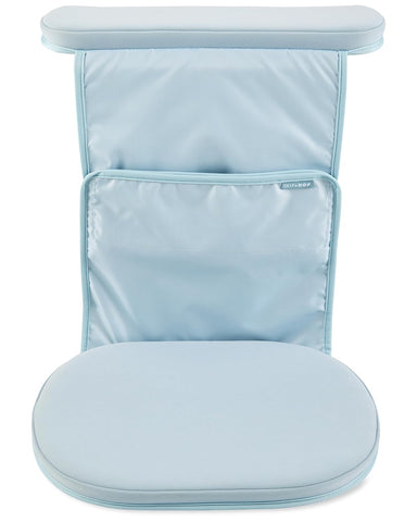 Skip Hop Baby Bath All-in-One Cushioned Elbow Saver & Kneeler Pad Set with Height-Adjustable Design and Quick-Dry Material, Wave