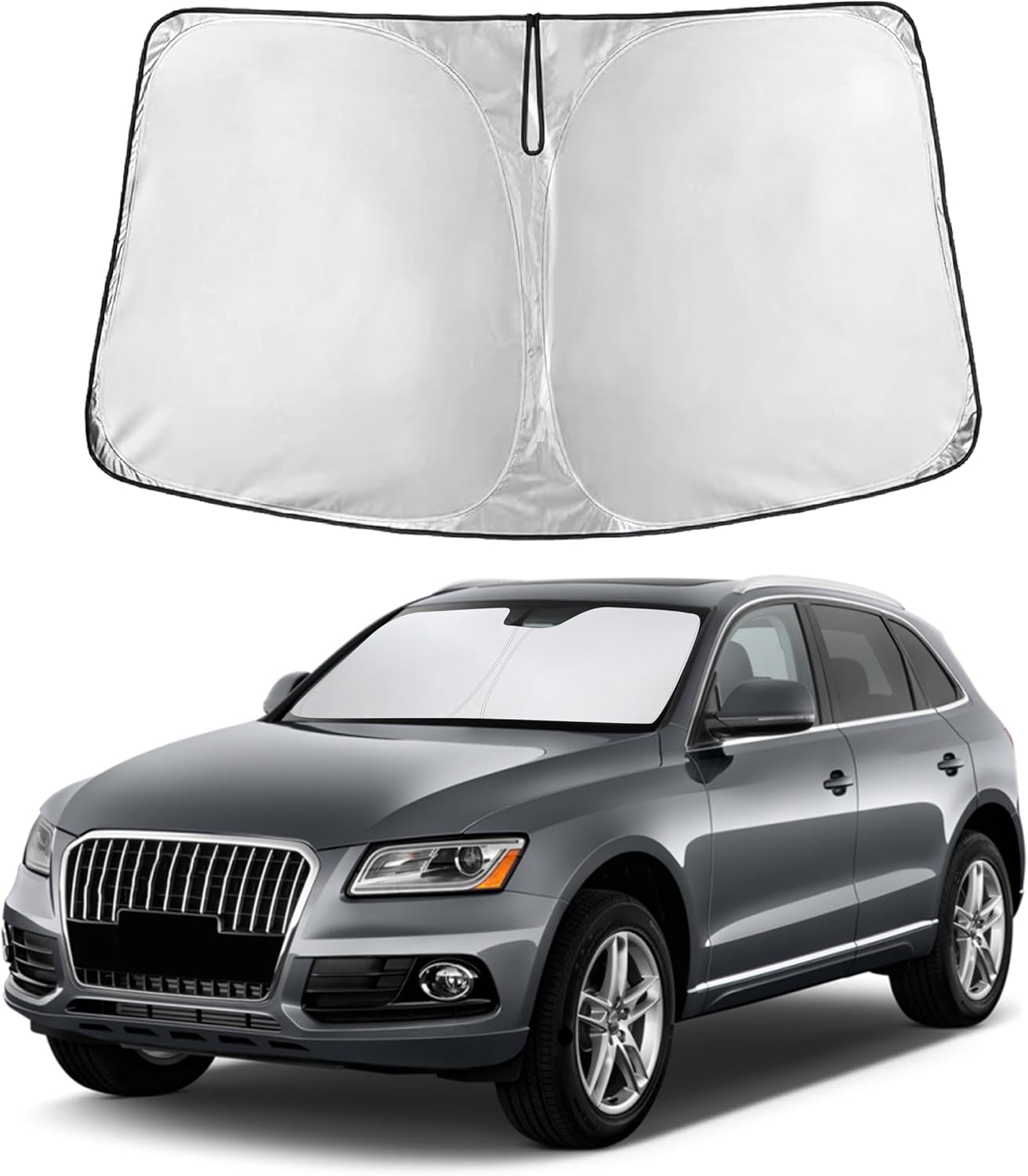 EcoNour Windshield Sunshade Compatible for Audi Q5/SQ5 2009-2015 2016 2017