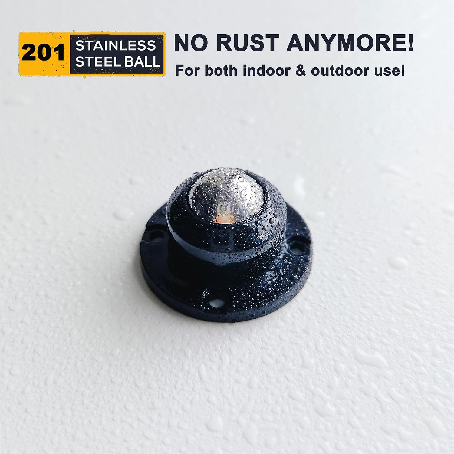 PlusRoc 8 Pack Anti-Rust Wheels for Furniture,Stainless Steel